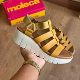 Sandália Moleca FlatForm Tiras Grossas