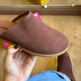 Mule Moleca Camurça Tendência