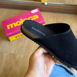 Mule Moleca Camurça Tendência