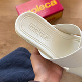 Sandália Moleca Tamanco Tiras Cruzadas